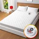 Heated Mattress Pad Full Size,Electric Mattress Pad with Preheat Functions,Bed Warmer with 12 Heat Settings Controller & 1-12 Hours Auto Shut Off,Machine Washable (54"x75",White)