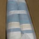 Levtex Home - Kailua Quilt Set - Twin Quilt + One Standard Pillow Sham - Stripe - Blue Teal Taupe Cream - Quilt (68x86in.) and Pillow Shams (26x20in.) - Reversible - Cotton Fabric