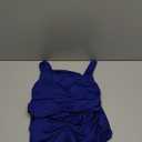 BEAGIMEG Women's Sexy Tank Top Bodycon Ruched Sleeveless Basic Midi Party Dress (Medium, Royal Blue)