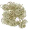 CAISHA Hairpiece Hair Wrap Heat-resistant Synthetic Fibres Curly Messy Updo Platinum Blonde HW8