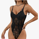 Sexy Lingerie for Women Floral Lace Teddy Bodysuit Corset Nighty One Piece Mini BabyDoll size L