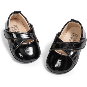Miamooi Infant Baby Girls Wedding Dress Shoes Bow Ballet Princess Mary Jane Flats Toddler First Walkers Sneaker Newborn Crib Baptism Shoes, Size: 12-18 Months Toddler