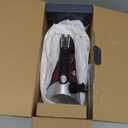 Rowenta Iron, Focus Excellence Stainless Steel Soleplate Steam Iron for Clothes, Retractable Cord, 400+ Microsteam Holes, Powerful steam, LED Display, 1750 W Ironing Clothes, Cordreel, Red DW5433