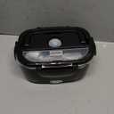 1.5L Food Warmer, Large Capacity Electric Lunch Box, Adult Hot Lunch Box with Fork Spoon, Stainless Steel Removable Liner, Portable Lunch Warmer for Truck Car Office (Black)