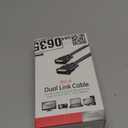 GE Home Electrical GE DVI-D Dual Link Cable, 10 Foot Cable, Video, 1600 X 1200 and Higher, for PC, Digital Monitor or HDTV, Black, 34508