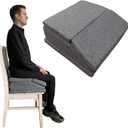 7.5" Extra Thick Hip Replacement Recovery Aids Seat Cushion, 3-Layer Adjustable Height Hip Surgery Recovery Must Haves for Post Surgery, High Support Wedge Chair Pillow for Office & Car
