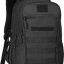 CREATOR Military Tactical Backpack for Men Mini Daypack Small Tactical Assault Bag for Hunting Camping Trekking (Black-15l)