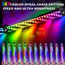 Quick Release Whip 2PCS 4FT Whip Lights with Spring Quick Release Base