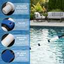 getlstub 16FT Telescopic Pool Pole, Heavy Duty Aluminum Extension Pole 4-16 FT for Above Ground & Inground Pools, Fits Skimmer, Net, Brush & Vacuum Heads