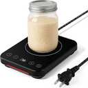 LIFVCNT Sourdough Starter Warmer, Auto On/ Off Sourdough Heater with Digital Display, Adjustable Temp 70°F to 100°F & 1-12H Timer for Home Baking Fermentation