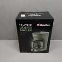 MELLERHOME 12-Cup Drip Green Coffee Maker, Borosilicate Carafe, Auto-Off, Reusable Filter, Anti-Drip, Keep-Warm Function, Clear Water Level Window, Green Kitchen Accessories & Dcor