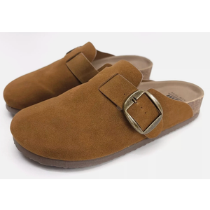 SM New York Women's Suede Clogs, Size 7