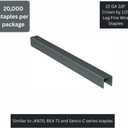 Complete C-71/12Crown Fine Wire Staple with 1/2" Leg Length, 20 Gauge/3/8"