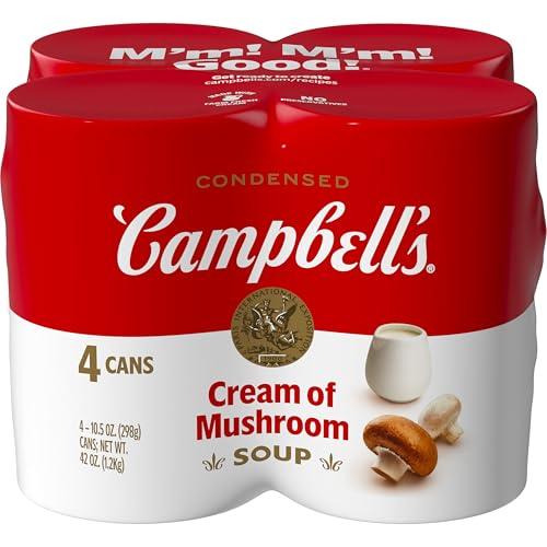 Campbell's Condensed Cream of Mushroom Soup, 10.5 Ounce Can (Pack of 24); BB Dec 5, 2026