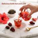 3 x Pure Natural Hibiscus Tea Bags, Clear Heat And Moisturize Dryness, Rich In Antioxidants And Aids Digestion, Refreshing Sweet And Sour Fruity Taste, Caffeine-Free (1 Pack/50 Bags)