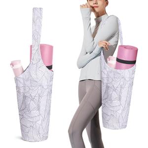 IwIeIaIrI Yoga Mat Bag for Women with Large Size Pocket and Zipper Pocket,Yoga Bag Mat Carrier Holder Fits Most Your Stuff,Yoga Accessories Gifts