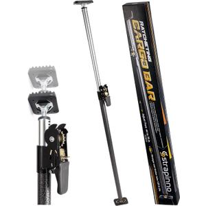 Strapinno - Ratcheting Cargo Bar 44"-74", Non-Slip Truck Bed Divider, Easy Setup, Strong 1.25" Tube, Adjustable Stabilizer for Pickup Trucks
