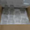 Hewory Ribbed Bud Vases for Centerpieces: Set of 16 Small Clear Glass Vase for Bridal Baby Shower Home Decor - Modern Table Decoration for Wedding & Event Planners