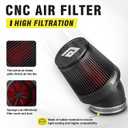 NIBBI 22mm Carburetor with CNC 48mm Air Filter kit,PE22FL Carburetor fit for 140cc mini Bike,Upgrade for SSR125cc Apollo140cc X-PRO125cc Pradator 212 mini bike