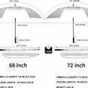 MRTLLOA Extra Large Golf Umbrella, 68 Inch Automatic Open, Oversize Double Canopy Vented Windproof Waterproof Sports Umbrellas for Rain