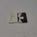 2 Pcs Black White Vow Books with Ribbon 5.6 x 4 Inch Pocket Sized Embossed Wedding Vow Books Ceremony Speech Promise Journal for Wedding Bridal Shower Gifts