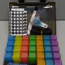 Monthly Pill Organizer 3 Times a Day  Yonlog Large Medicine Box with Weekly Travel Bag, Pill Cutter, Easy-Open Pick, Pill Taker Tool, and 2 Medication Stickers (Black, 3 Times a Day)