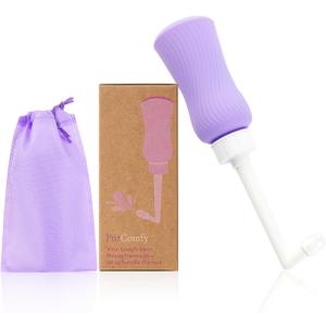 2 x PurComfy Upside Down Peri Bottle for Postpartum Care Essentials, Portable Bidet Travel for Postpartum Perineal Cleansing and Recovery, Peri Bottle for Women, Men, and New Moms, 11 oz