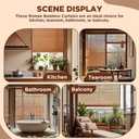 Bamboo Blinds for Interior Windows, 42"W X 63"H Bamboo Roller Shades Indoor | Roll Up Shades Light Filtering for Outdoor Patio, Decks, Porch, Backyards Natural Bamboo Material, Easy to install