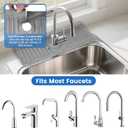 Silicone Sink pad for Kitchen Sink, Keeping The Sink Surface Dry and Free of Residual Water Droplets (Large)