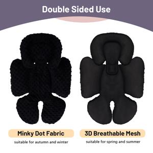 Kaseeous Baby Car Seat Cooler Pad, Mink Dot Car Seat Cooling Pad for Girls Boys, Stroller Cooling Pad with 3D Breathable Mesh, Multifunctional Infant Car Seat Cooling Insert Liner for Summer