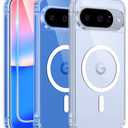 FNTCASE for Google Pixel 10 Case: Pixel 10 Pro Case Google 9/9 Pro Magnetic Clear Slim PhoneCase | Anti-Drop Shockproof Scratch Protective Thin Transparent Crystal Cell Phone Cover(Clear)
