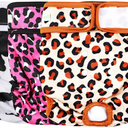 wegreeco Luxury Washable Reusable Dog Diapers (Stylish Pattern) - Female Dog Diapers, Doggie Diapers, 3 Pack (Cheetah Print, Small)