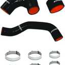 Mishimoto MMHOSE-SUB-INTBK Silicone Intercooler Hoses Fits Subaru Impreza WRX 2001-2005 Black