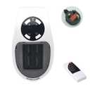 Top Heat Plug in Heater, 450W Portable Plug in Heater for Indoor Use, with Remote, Thermal Protection, LED, PTC Ceramic Fast Heat for Bedroom Bathroom Office