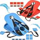 Ropoda Pool Cornhole Board Set, 3ft x 2ft Corn Hole Games for Adults, Cornhole Set Floating, Pool Games for Adults, Water and Land Dual-Purpose, Easy Setup, Beach Toys for Family, Beach/Lawn Toys (Blue and Red)