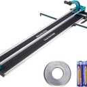 VEVOR Manual Tile Cutter, 48 inch Professional Porcelain Ceramic Tile Cutter, Double Rails with Tungsten Carbide Cutting Wheel, Anti-Skid Feet & Infrared Positioning for Home Industrial