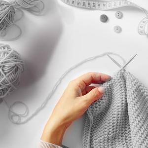 Three Strand Sock Yarn for Crochet and Knitting Lightweight Striped Thread for DIY Crafts Scarves Shawls Handwork 1 Pcs(Containing Smoke Green)