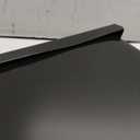 Architectural Mailboxes Designer Galvanized Steel, Locking Wall Mount Mailbox, Black with Satin Nickel