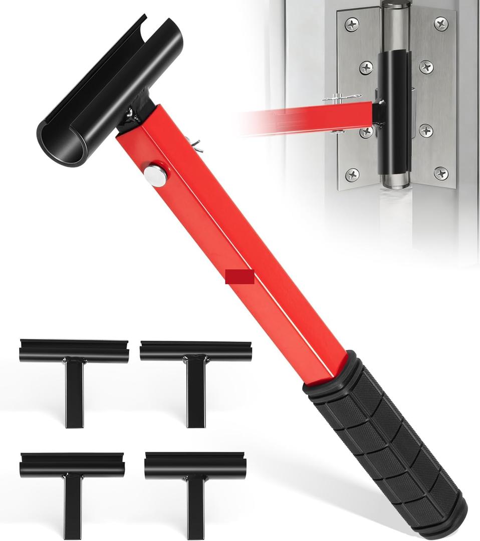 4-in-1 Door Hinge Adjustment Tool Kit | Hinge Gap Adjustment Wrench Set | Heavy Duty Steel | Rubber Grip | Fix Misaligned Doors & Cabinets | Residential & Commercial Use (14mm-25mm)