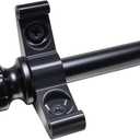 10-Pack 35.4" Black Stair Rods | Heavy Duty, Mounting Hardware Included, Decorative, For Carpet Treads and Runners