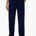 THE GYM PEOPLE Women's Baggy Cinch Bottom Sweatpants Lightweight Workout Joggers Pants with Pockets L, Dark Blue