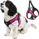 Gooby Escape Free Easy Fit Harness - Hot Pink, Medium - No Pull Step-in Patented Small Dog Harness with Quick Release Buckle - Perfect On The Go No Pull Harness for Small Dogs or Medium Dog Harness (Medium chest (18~21.75"))