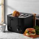 ZWILLING Enfinigy, 4-Slice Toaster with 4 Slots, Extra Wide 1.5" Slots for Bagels and Toast, Black