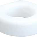 Lumex Raised Toilet Seat, 4.5" Riser, Non-Locking, Fits Most Toilets