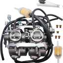 Carburetor Fit For Kawasaki Ninja 250R 250 EX250 1988-2007 ZZR 250 GPX 250 GPX 400 Replaces 15001-1433 15003-1602 M576-A055-TI