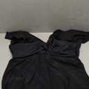 Blooming Jelly Women's Plus Size Bathing Suit One Piece Swim Dress Tummy Control Swimsuits Ruffle V Neck Swimwear (4X-Large, Black)