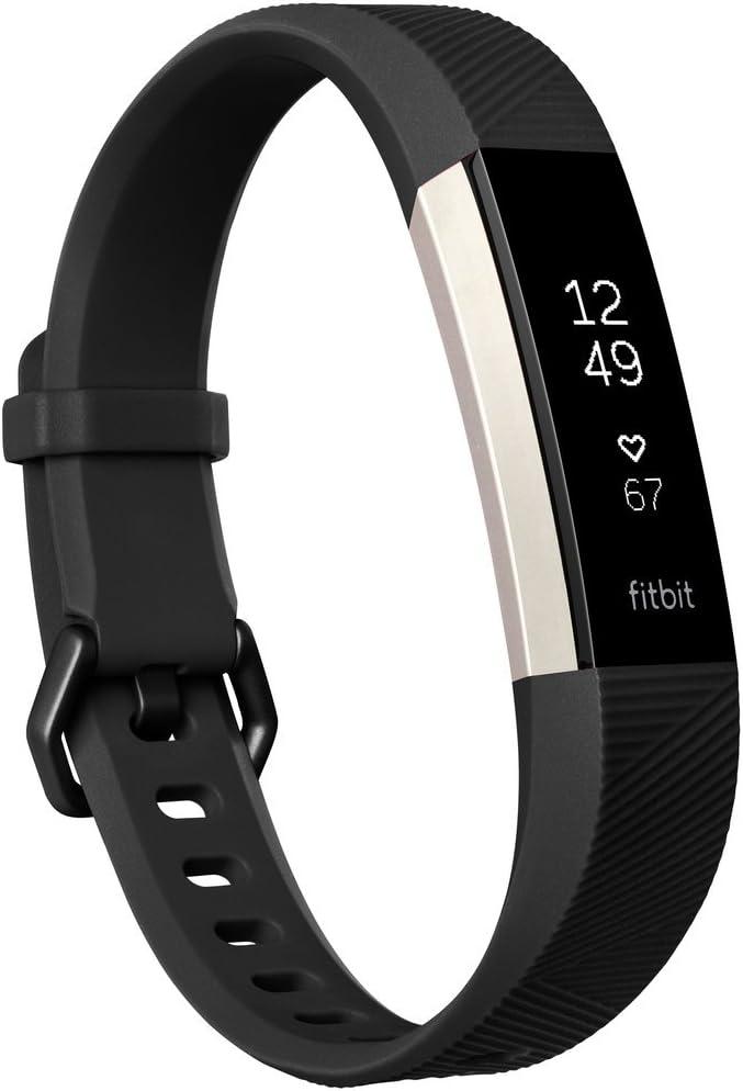 Fitbit Alta HR Fitness Tracker with Heart Rate, 7 Day Battery Life, Compatible with Smartphones, Tablets, Computers (Large, Black)