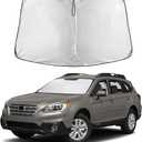 EcoNour Windshield Sunshade Compatible for Subaru Outback 2010-2012 2013 2014, Sun Visor for Front Windshield & Window Sun Shade Cover, UV Heat Blocker & Protector, Car Accessories
