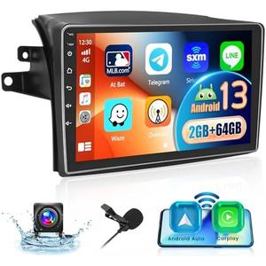 Inefala [2+64GB] Car Stereo for Toyota Sienna 2004 2005 2006 2007 2008 2009 2010 with Wireless Carplay Android Auto, 9 Inch HD Touchscreen with GPS WiFi Bluetooth FM/RDS Radio SWC Backup Camera MIC