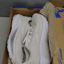 Brooks Womens Ghost 17 Neutral Running Shoe (7.5 Wide, White/White/Grey)